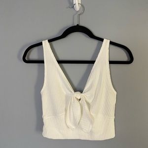 A&F | white knot front tank